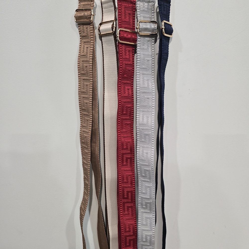 Assorted Guitar Bag Straps w/Gold Hardware-Tan, Brown, Navy, Red, OR Grey NWOT